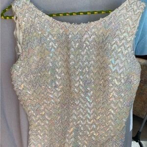 Vintage Sleeveless Sequin Top